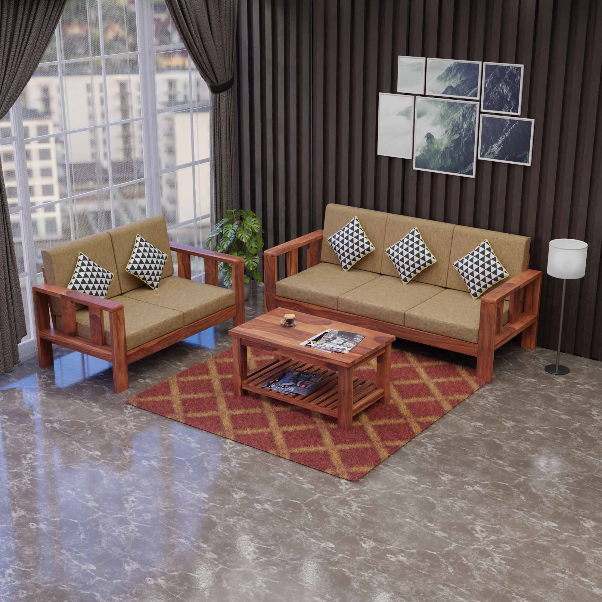 Furnur 5 seater sofa