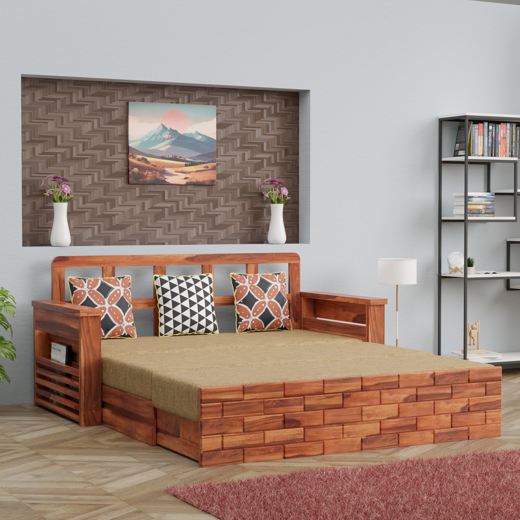 Workina Tile Sofa Cum Bed