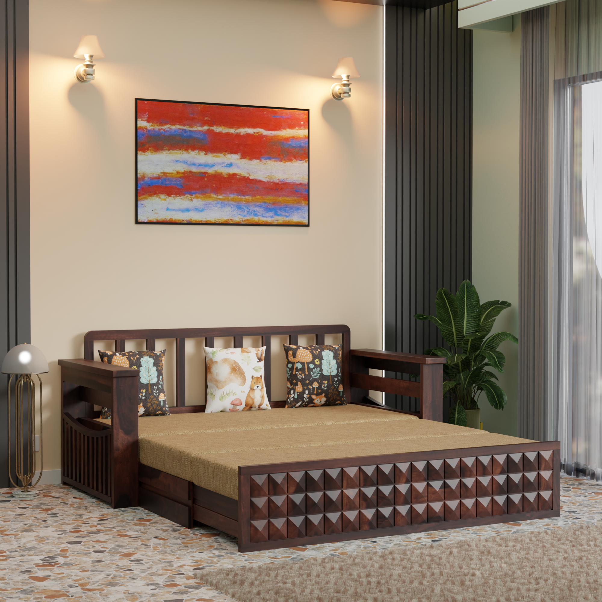 Taskax Sofa Cum Bed