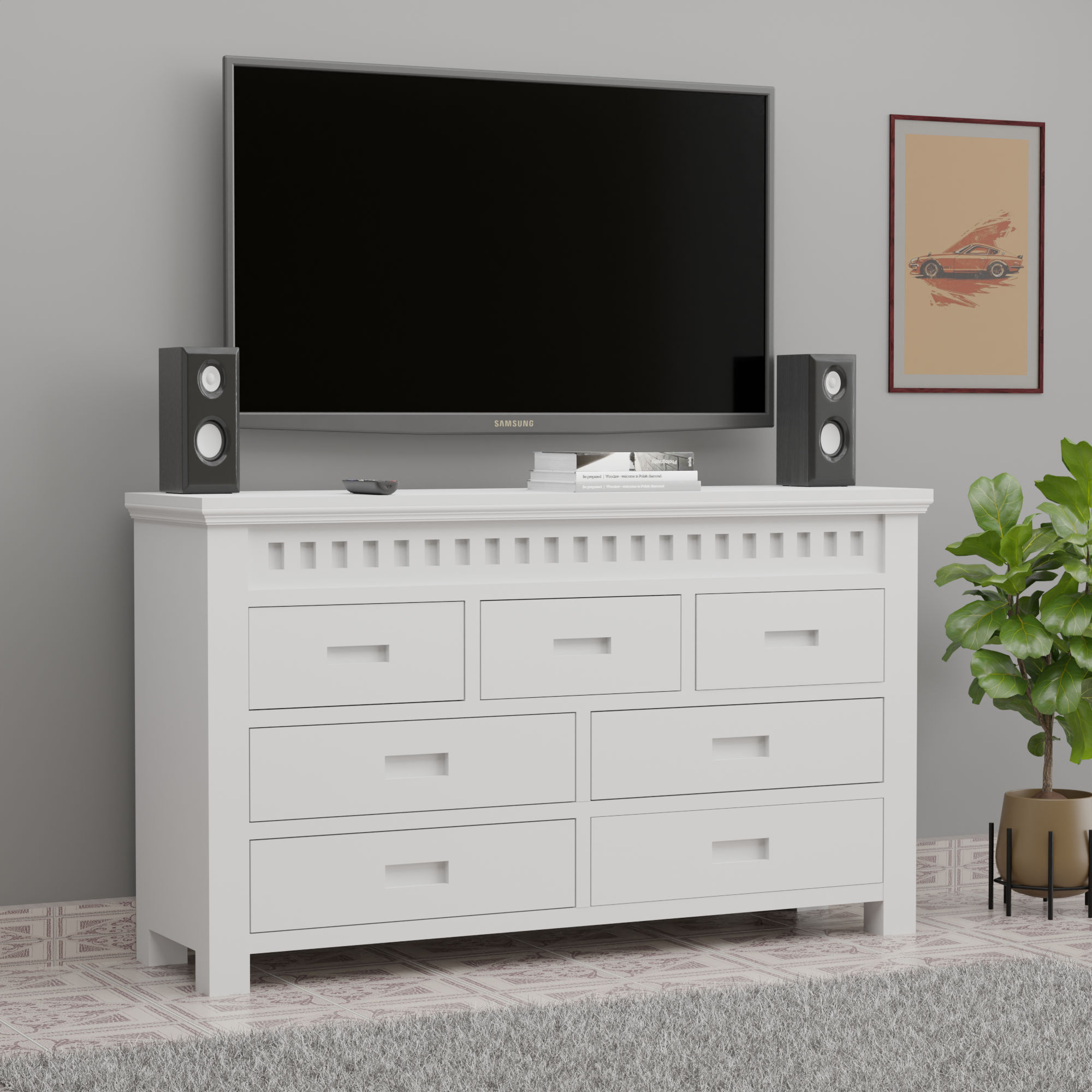 Workora Kuber Seven Drawer Cabinet