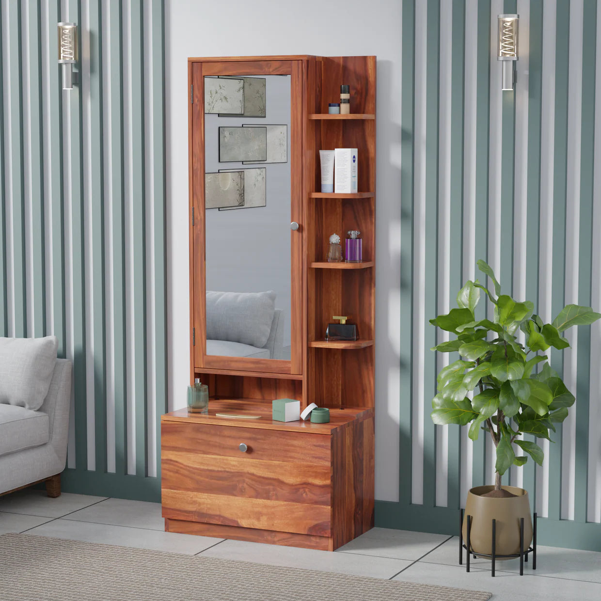 Flexir Dressing Table with Full Length Mirror -  3 Years Warranty