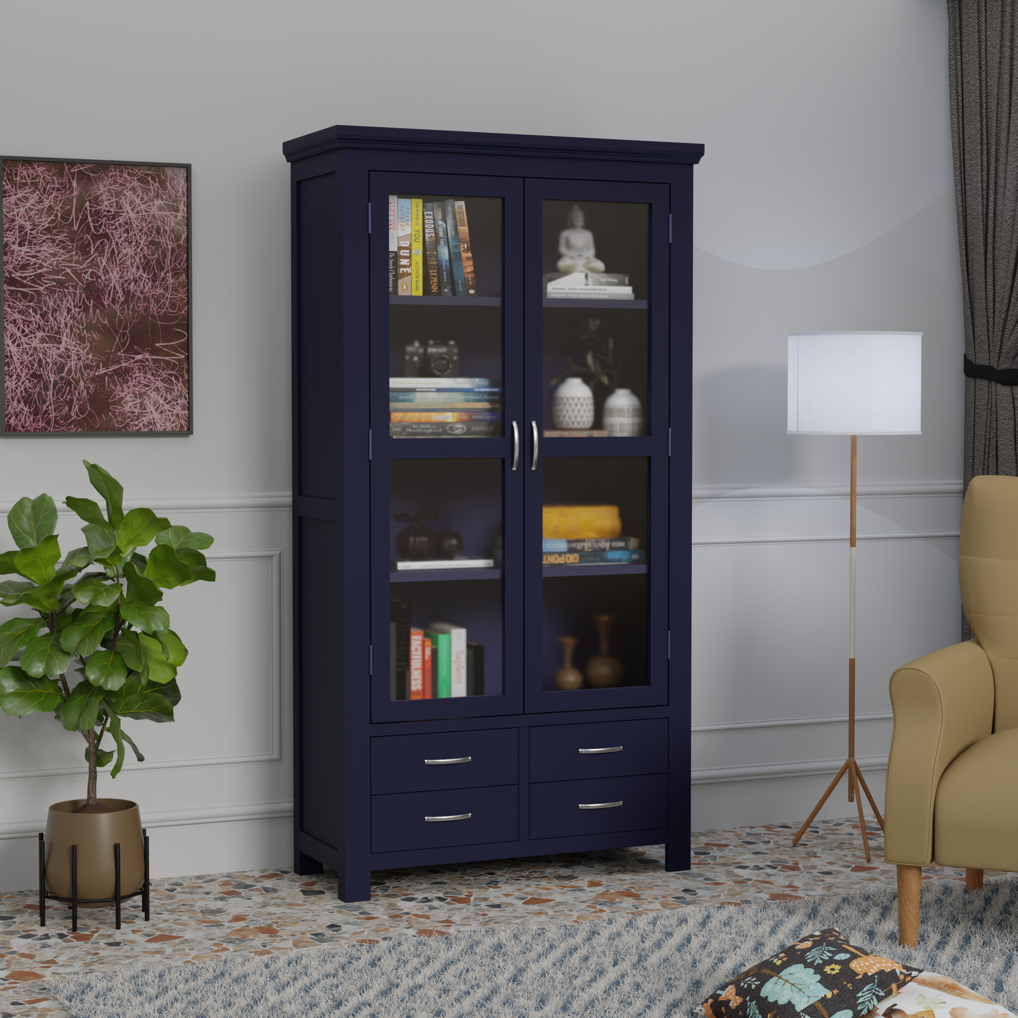 Flexyra Wooden Almirah Cabinet