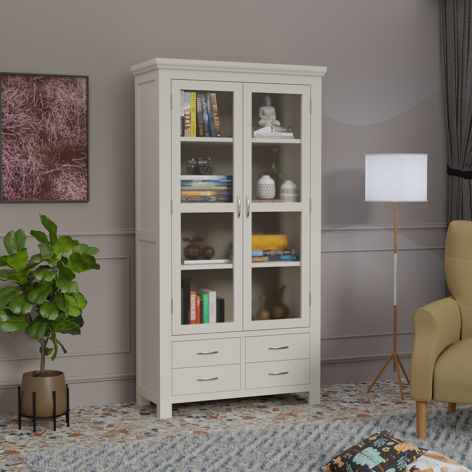 Flexyra Wooden Almirah Cabinet
