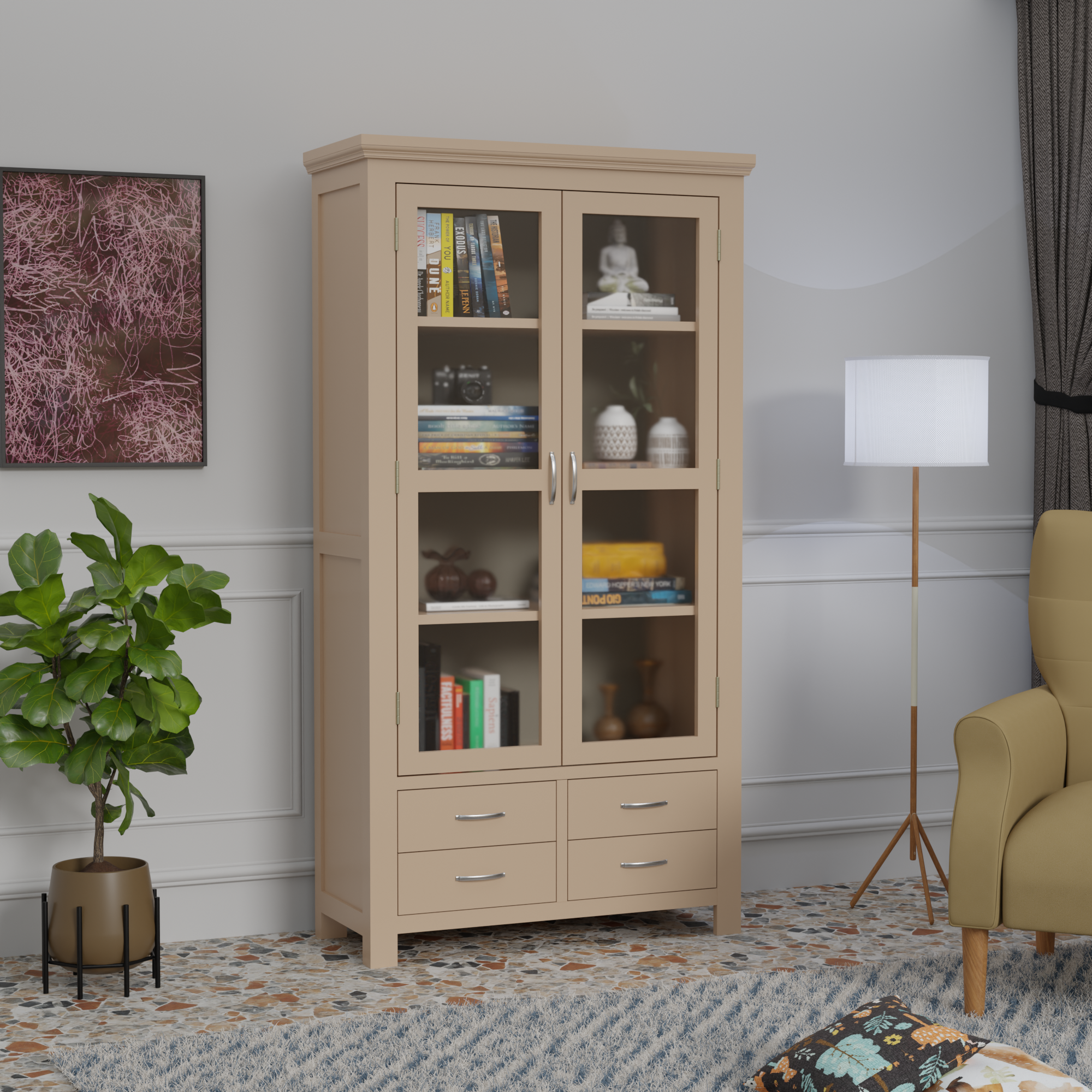 Flexyra Wooden Almirah Cabinet