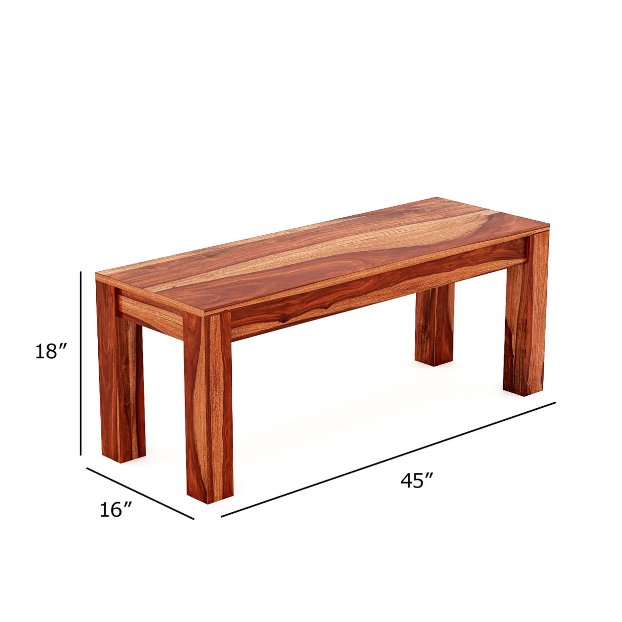 Deskax 6 Seater Dining Table Set – Solid Sheesham Wood - 3 Years Warranty