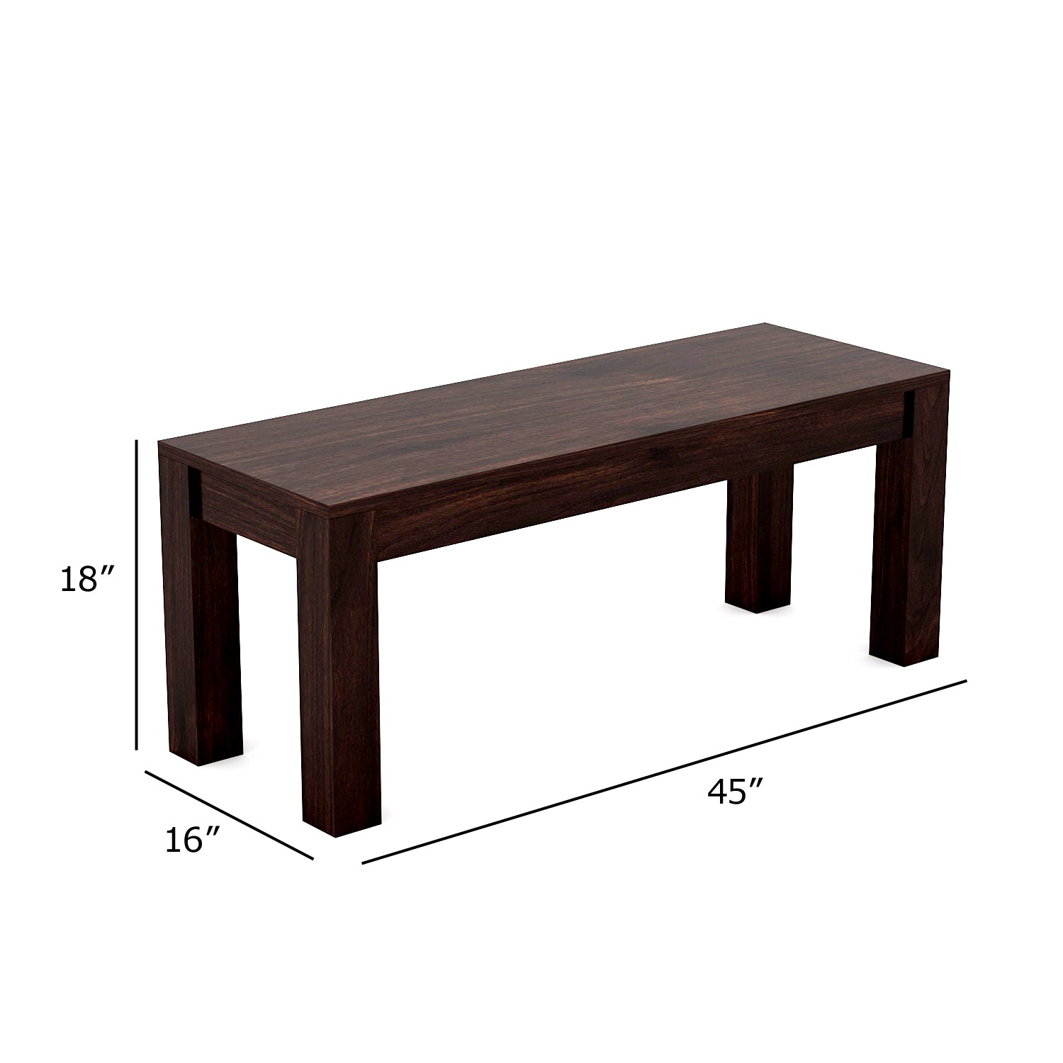 Deskax 6 Seater Dining Table Set | Walnut Finish
