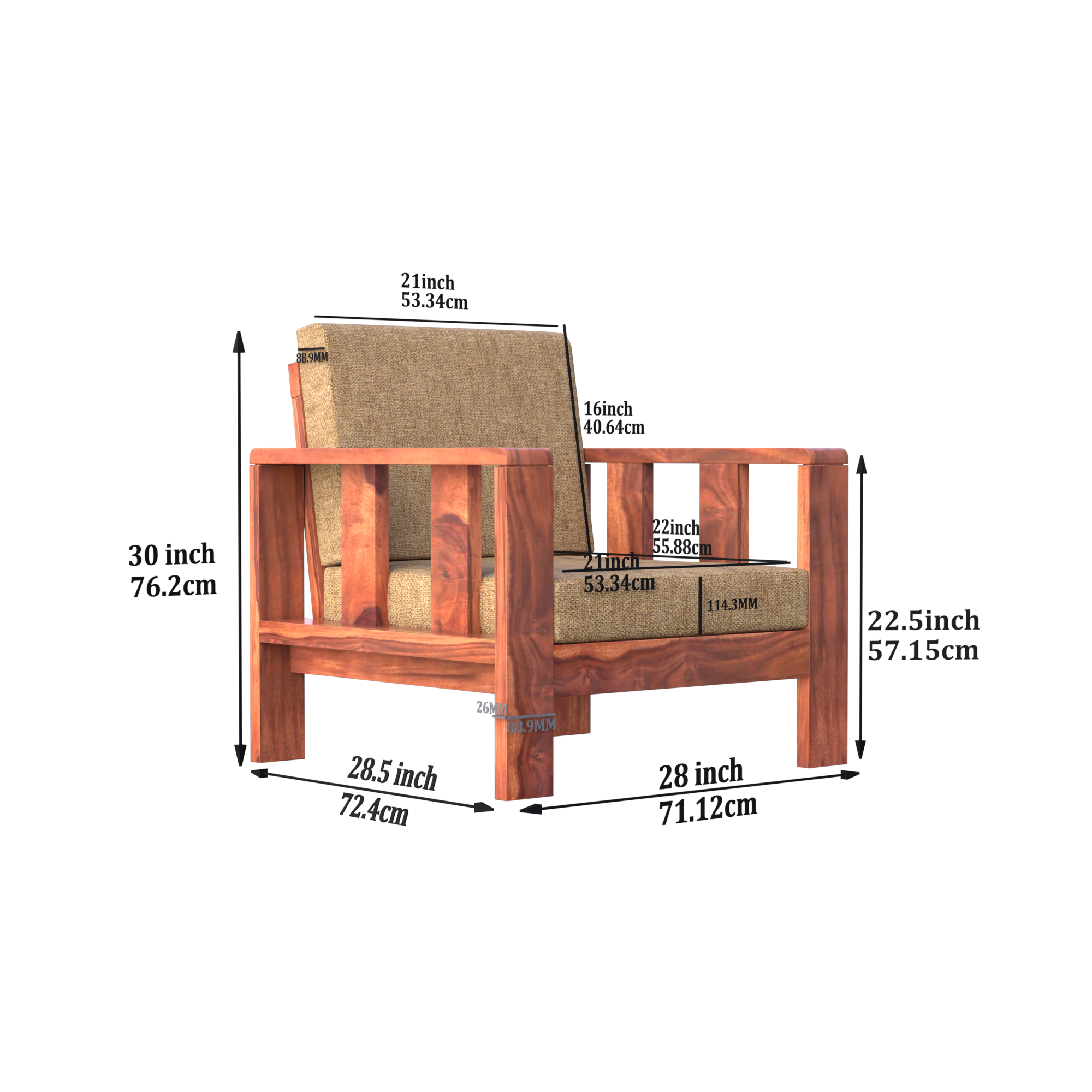 Furnur 1 seater sofa