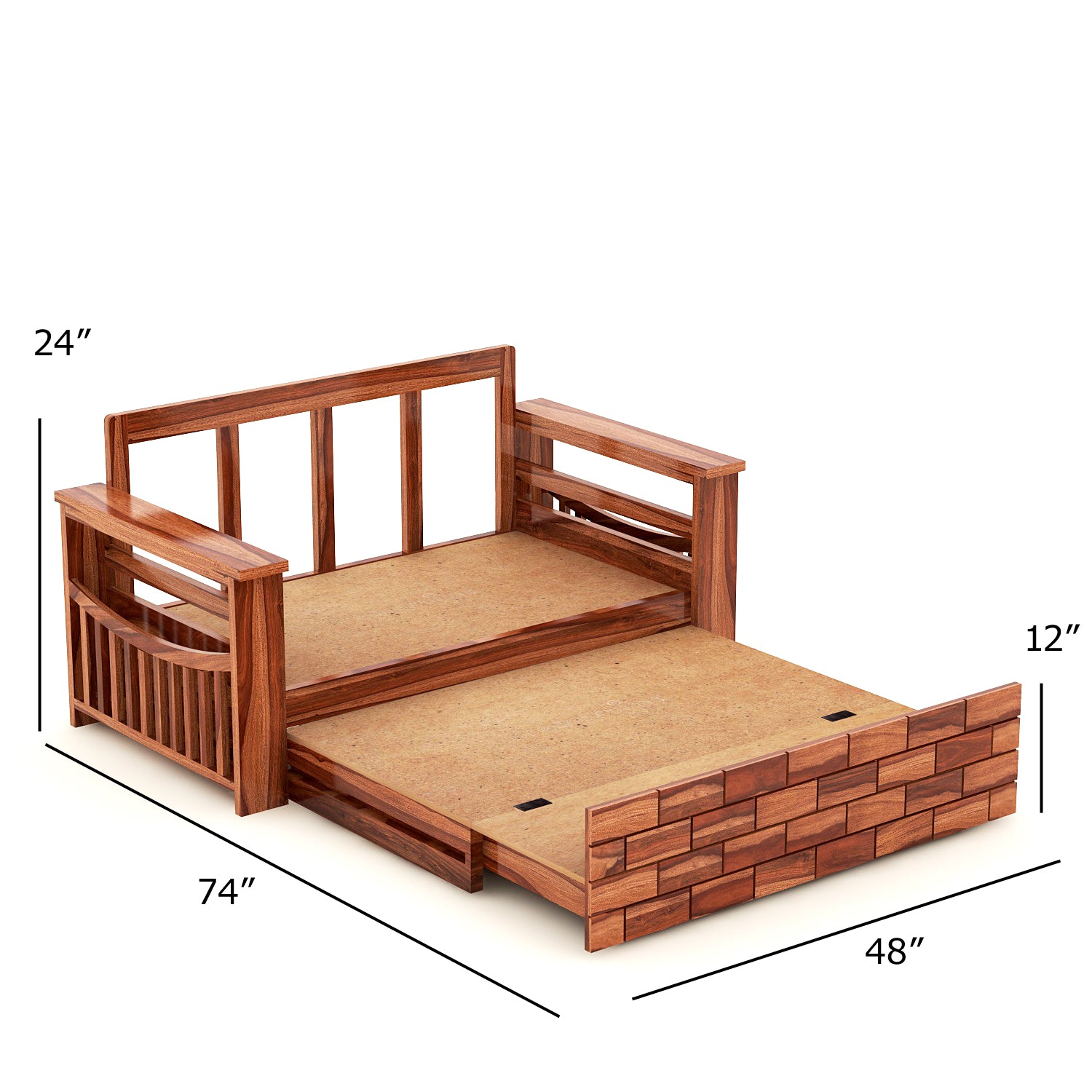 Ergix 2 Seater Sofa Cum Bed