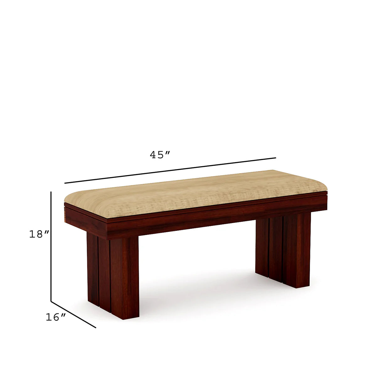 Flexir 6 Seater Solid Sheesham Wood Dining Table Set - 3 Years Warranty