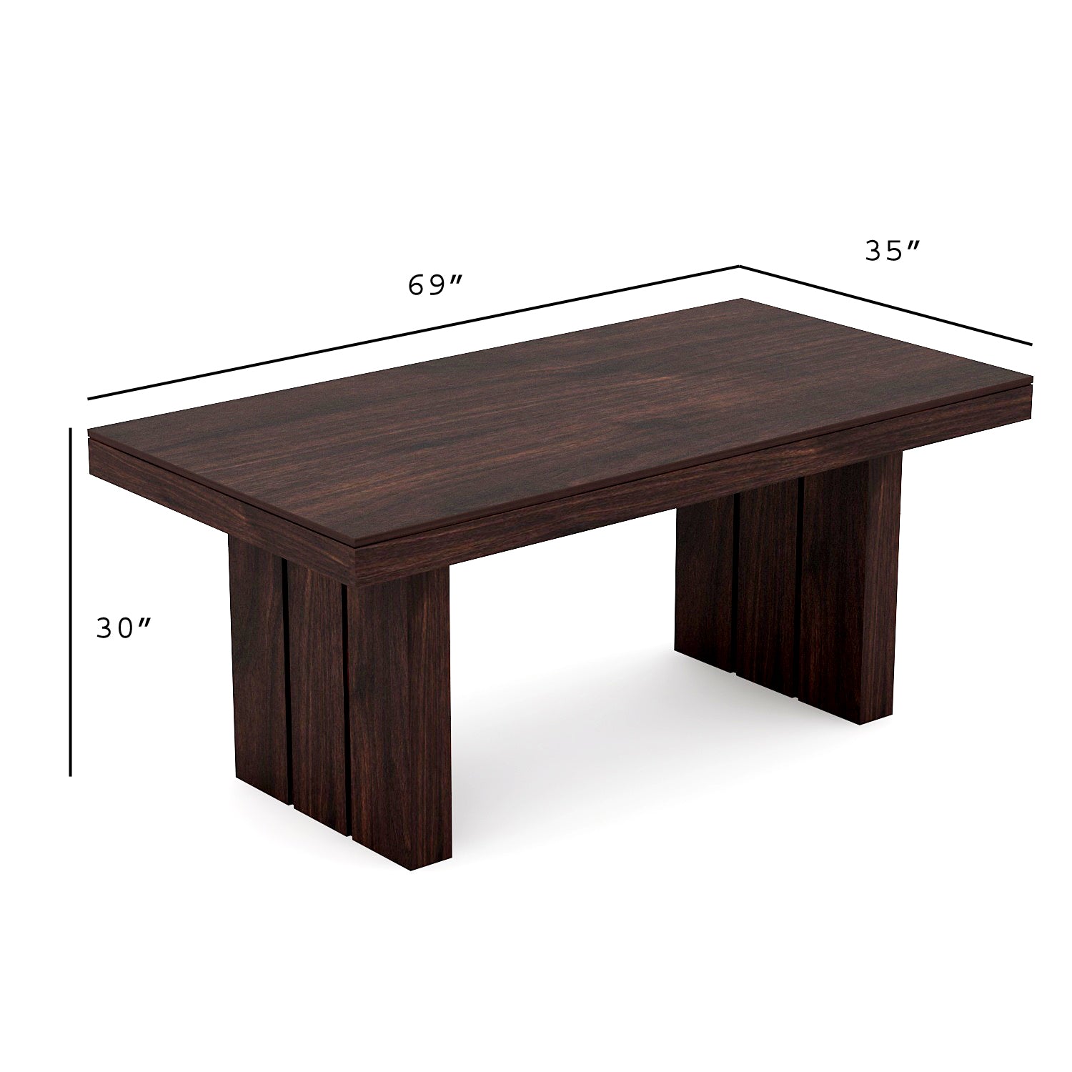 Taskax 6 SeaterDining Table Set | Walnut Finish
