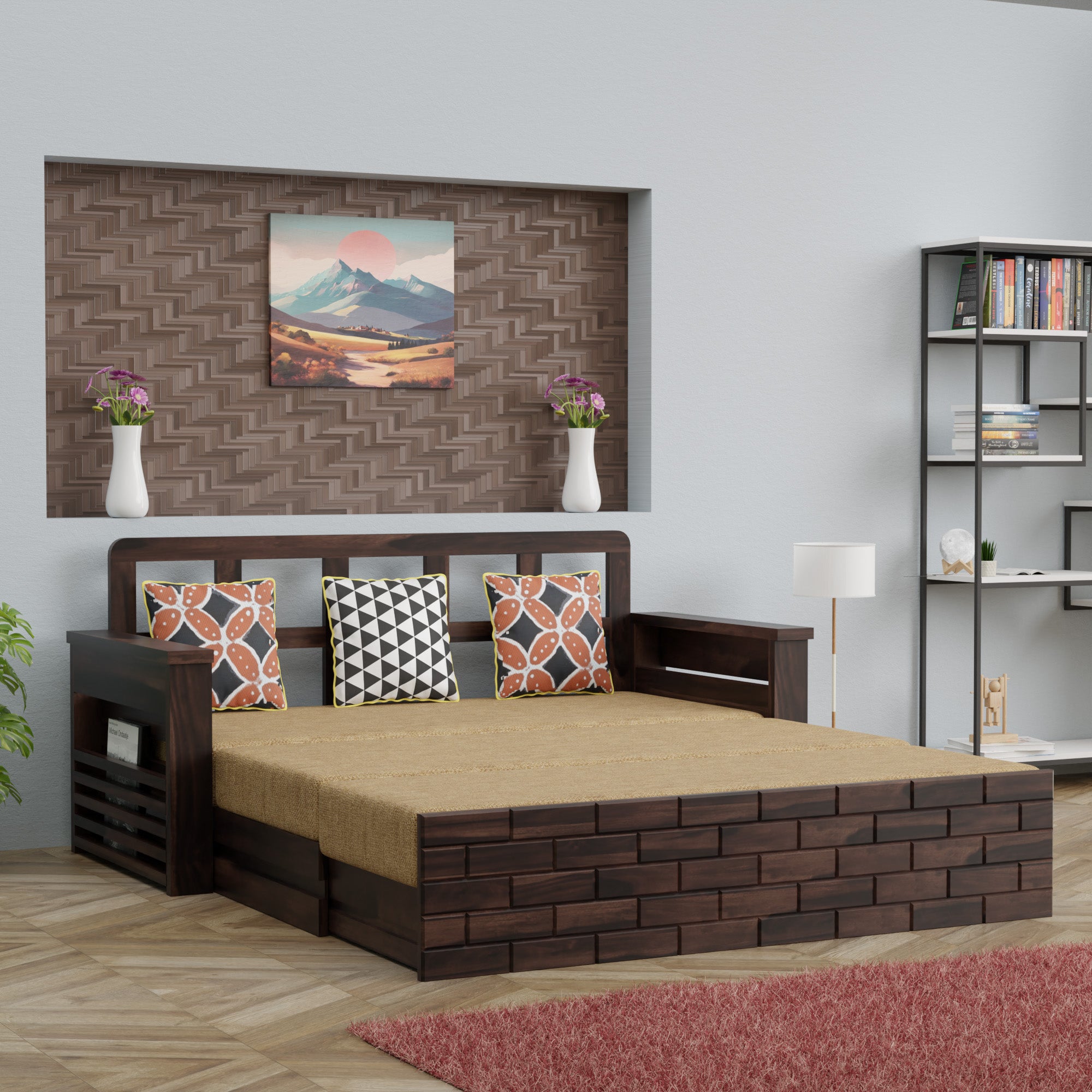 Taskura Tile Sofa Cum Bed
