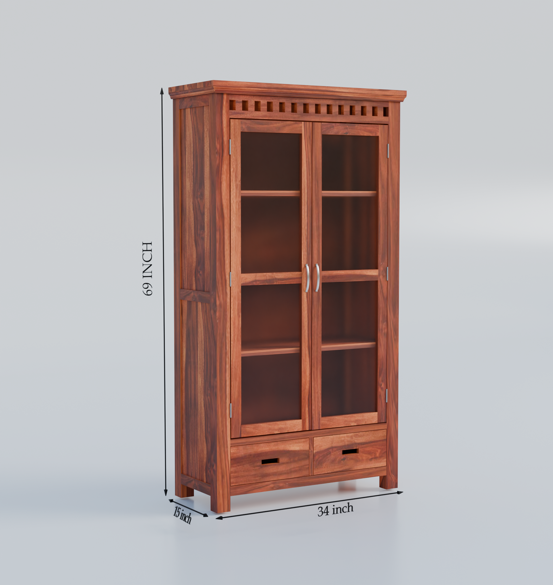 Furnira Wooden Almirah Cabinet