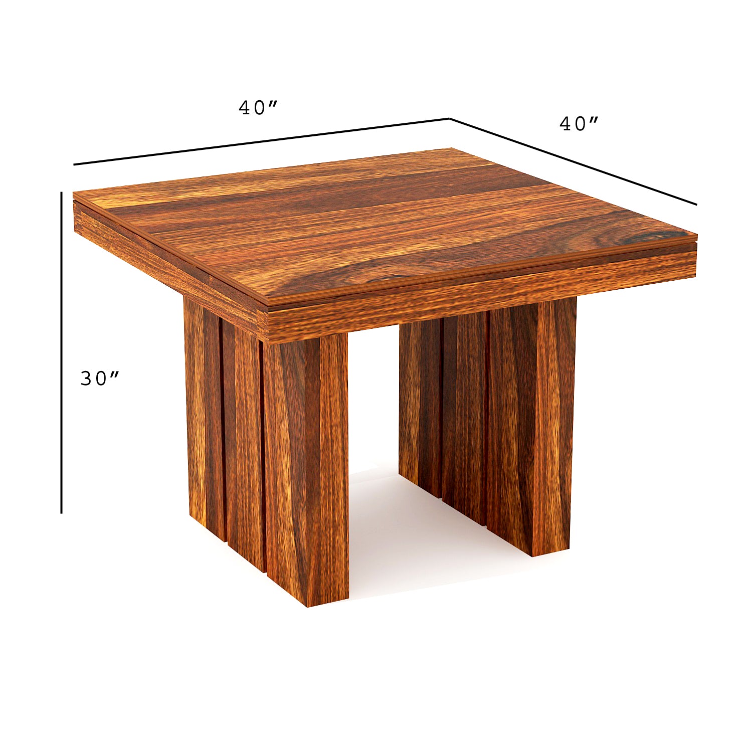 Deskex 4 Seater Dining Table Set | Natural Finish