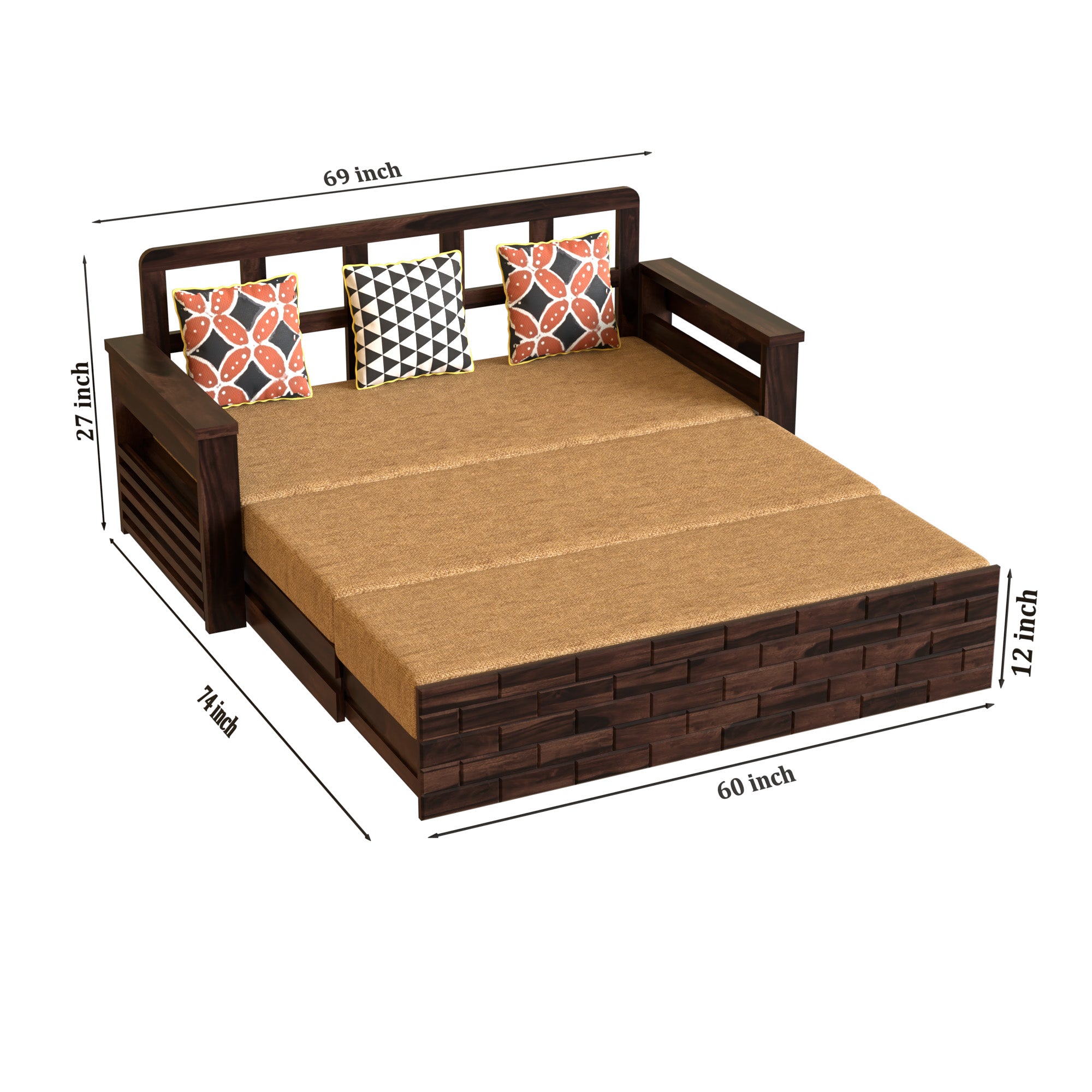 Taskura Tile Sofa Cum Bed