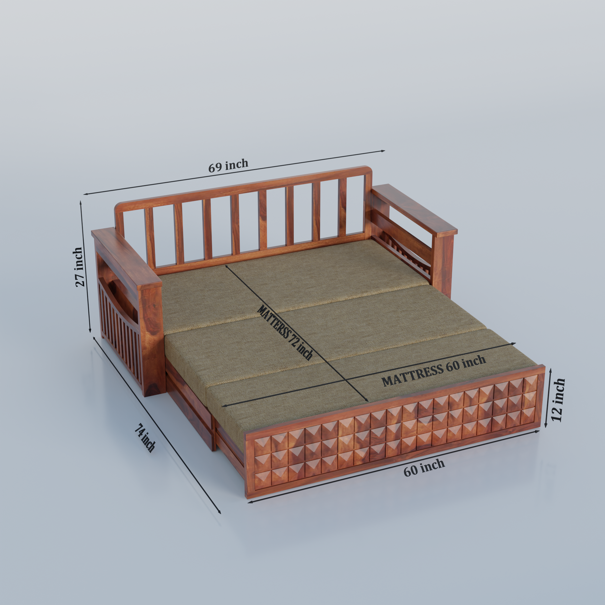 Deskax Sofa Cum Bed