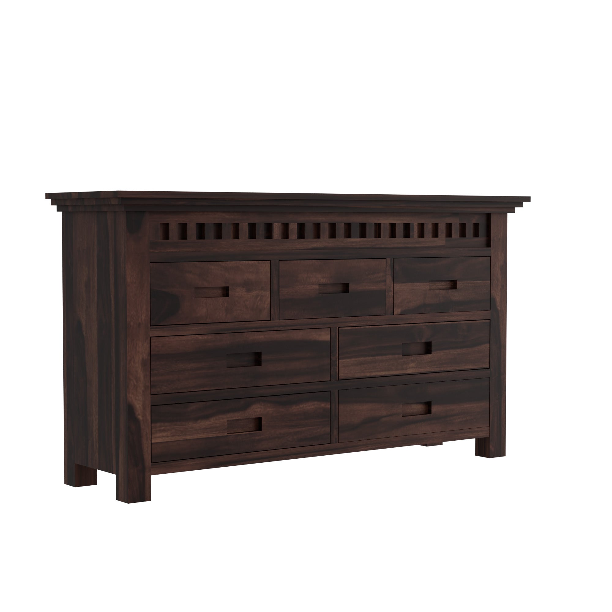 Optima Kuber Seven Drawer Cabinet – Walnut Finish