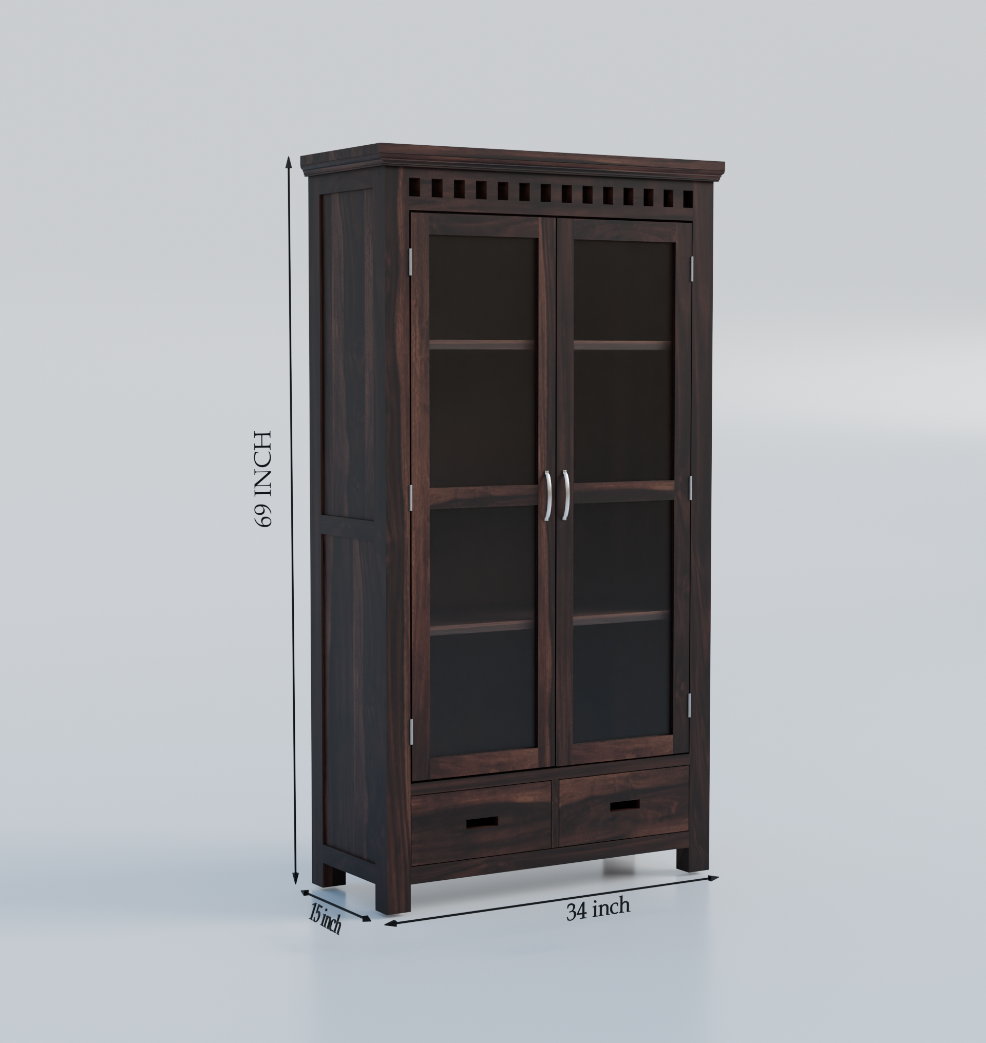 Furnira Wooden Almirah Cabinet