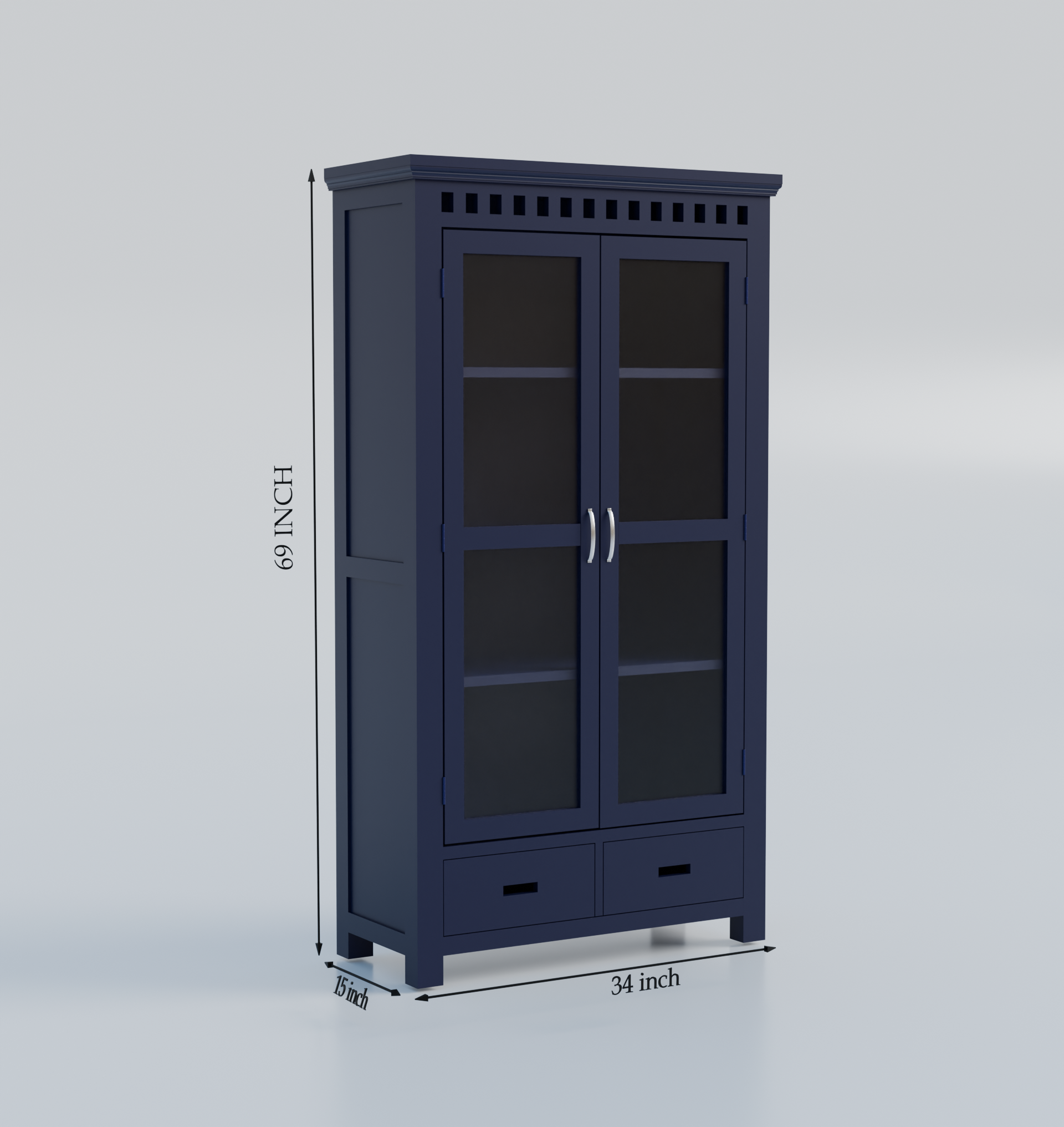 Furnira Wooden Almirah Cabinet