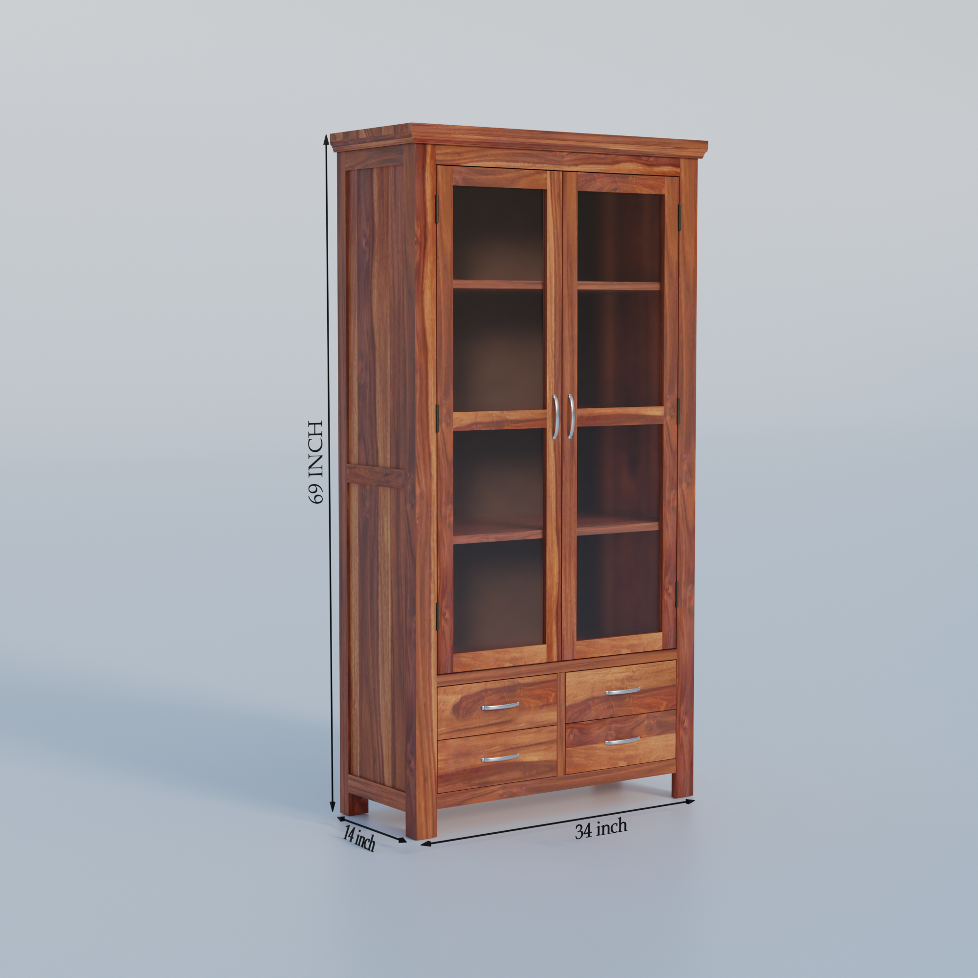 Flexyra Wooden Almirah Cabinet