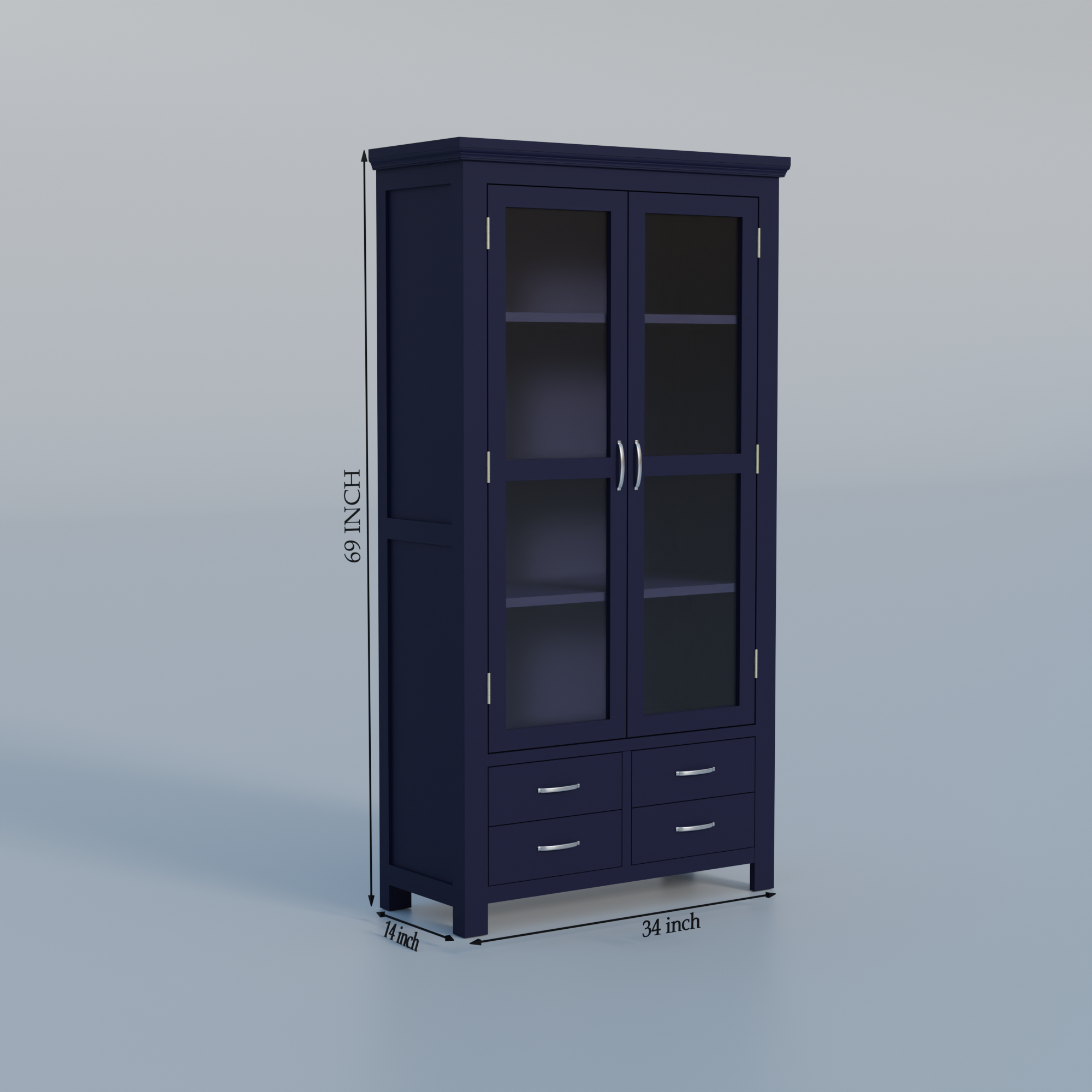 Flexyra Wooden Almirah Cabinet