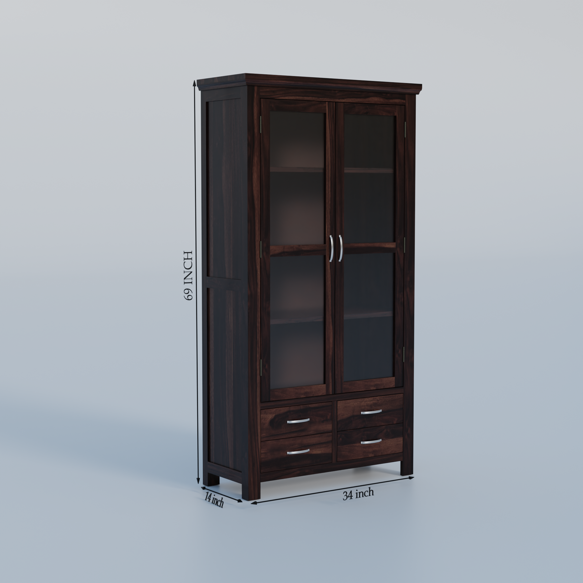 Flexyra Wooden Almirah Cabinet
