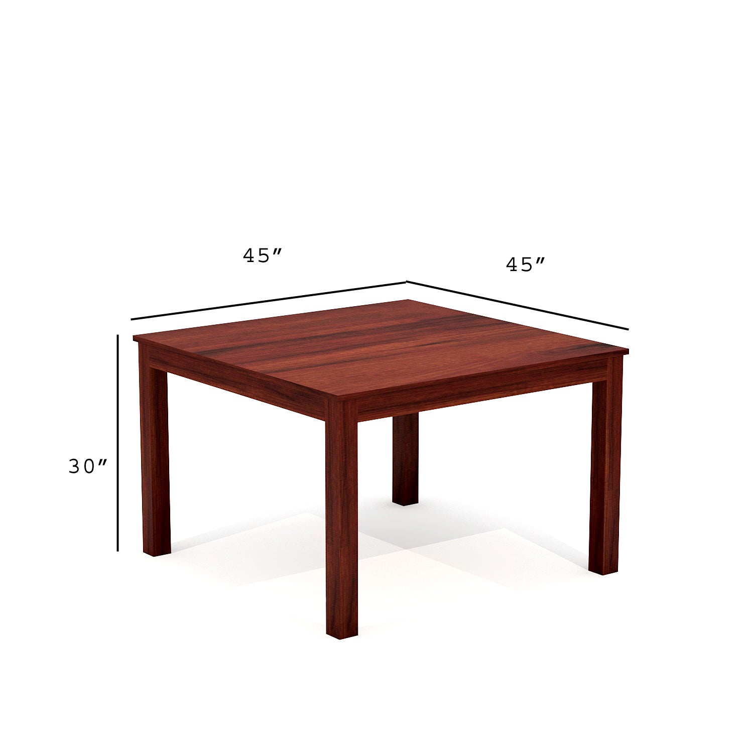 Ergir4 Seater Dining Tabler Set | Mahogany Finish