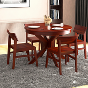 Workor 4 Seater Seater Dining Table Set | Mahogany Finish