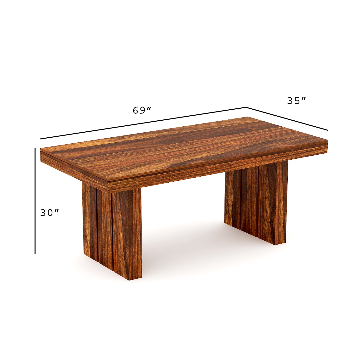 Workir 6 Seater Dining Table Set | Natural Finish