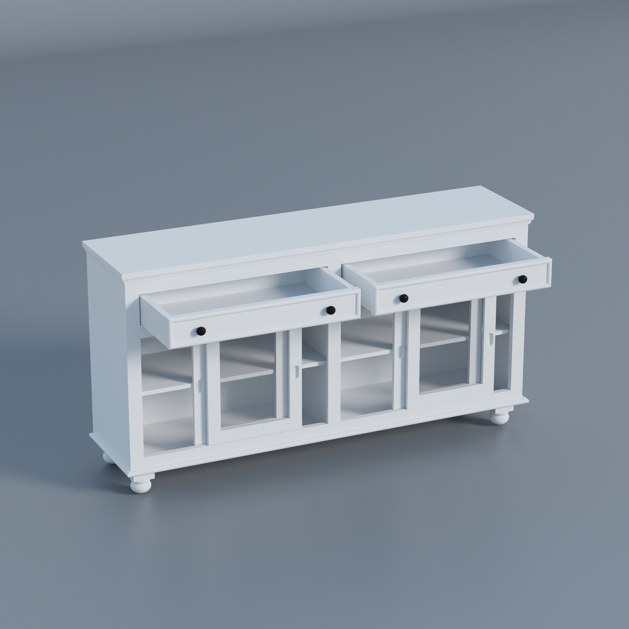Furnis Kitchen Cabinet - White