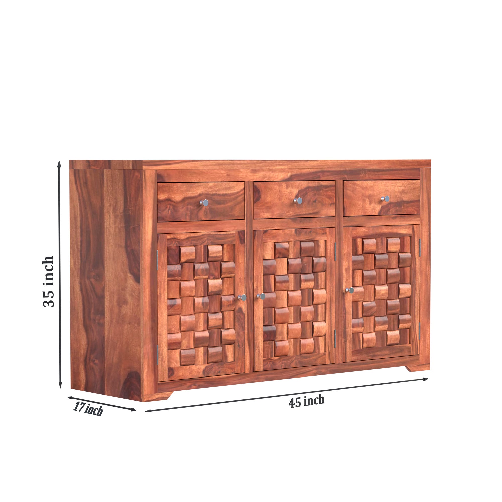 Deskura Niwar cabinet - Natural Finish