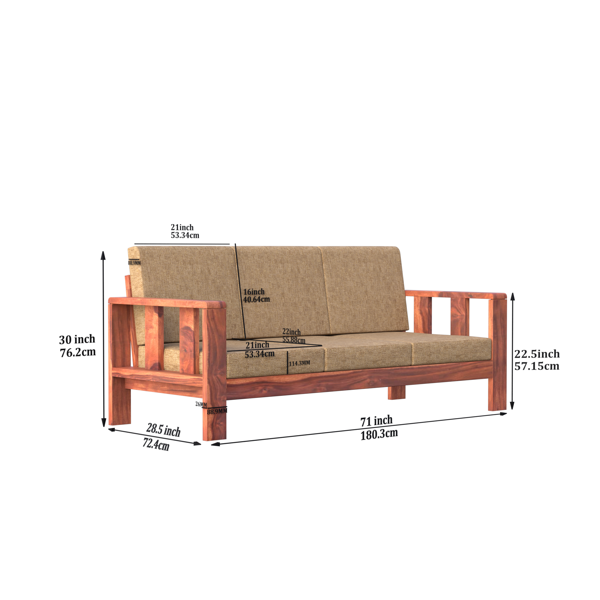 Furnur 6 seater sofa