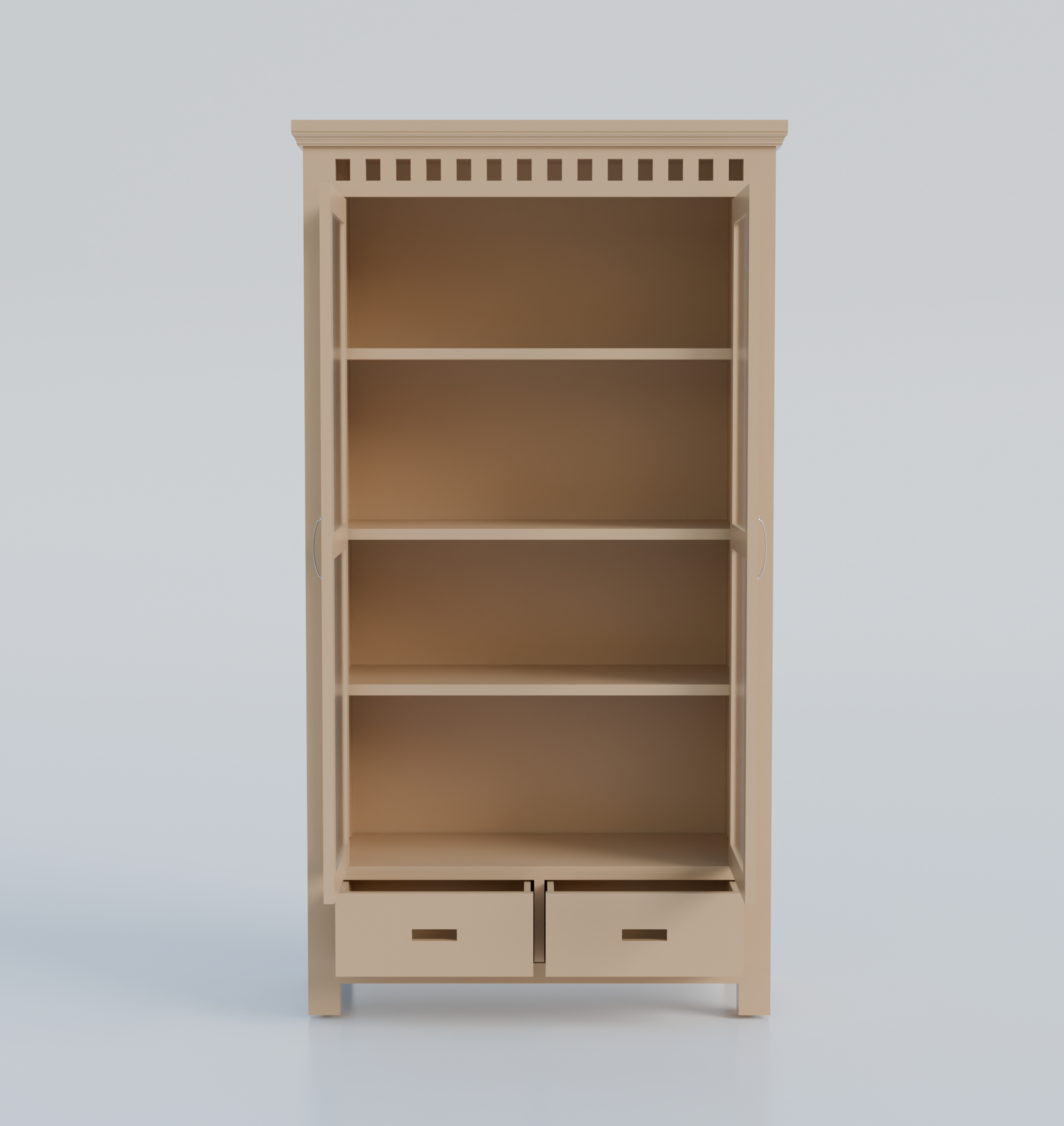 Furnira Wooden Almirah Cabinet