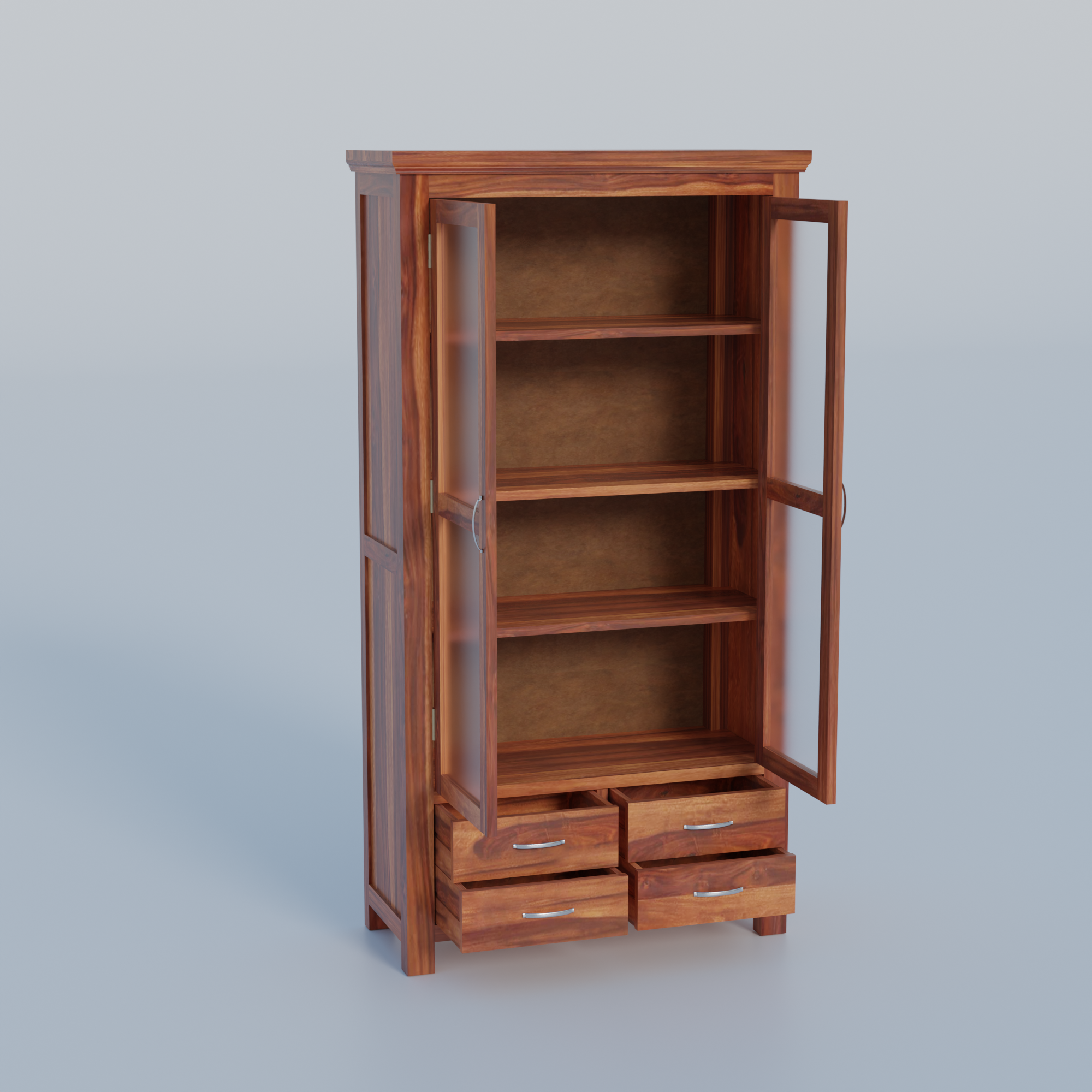 Flexyra Wooden Almirah Cabinet