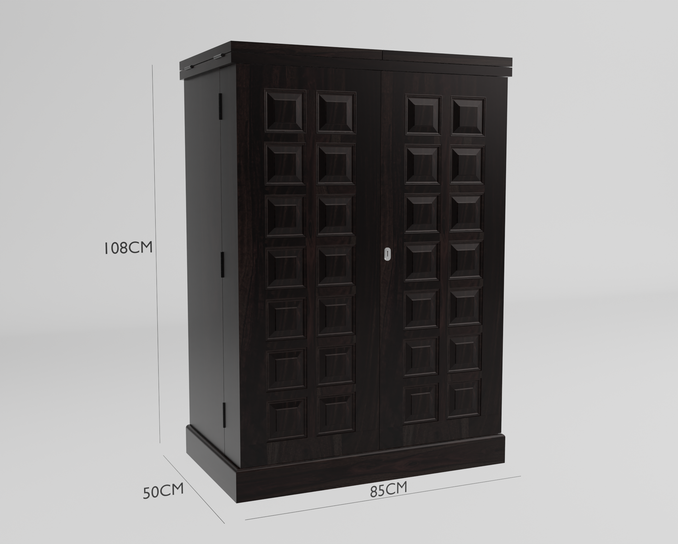 Flexux Bar cabinet | Walnut Finish