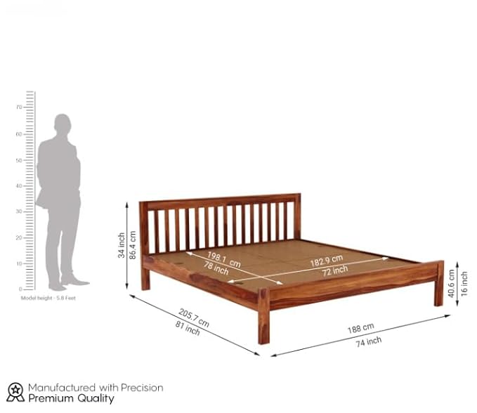 Deskura King Size Bed withot Storage