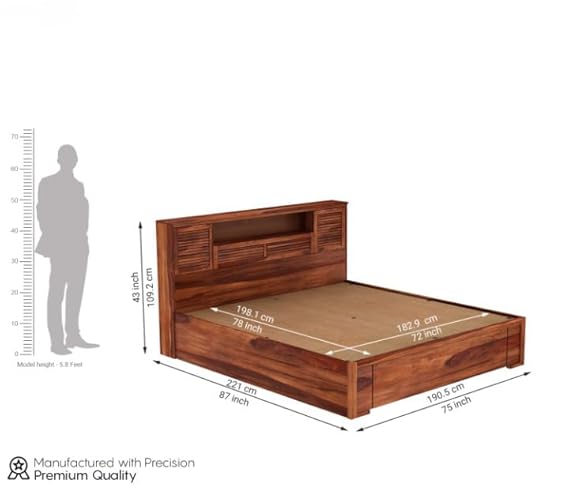 Ergona King Size Bed With Storage