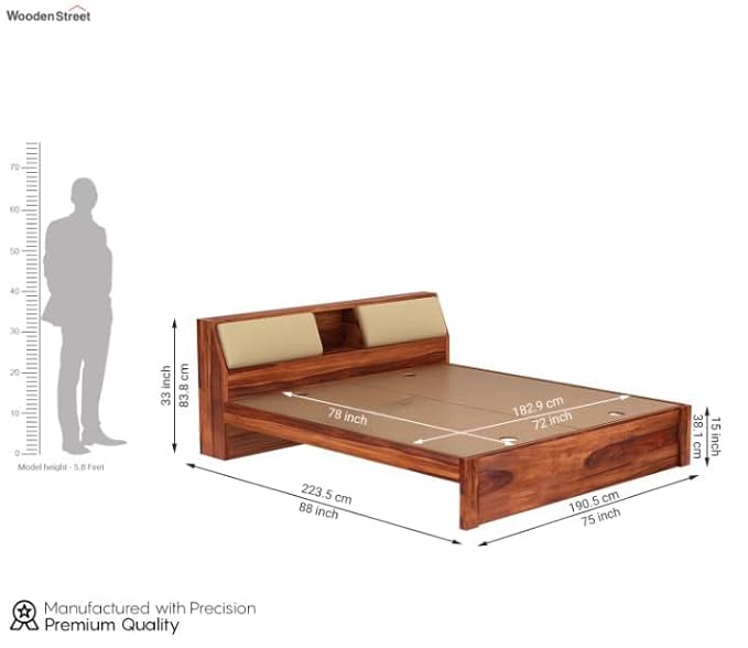 Flexora King Size Bed  Without Storage