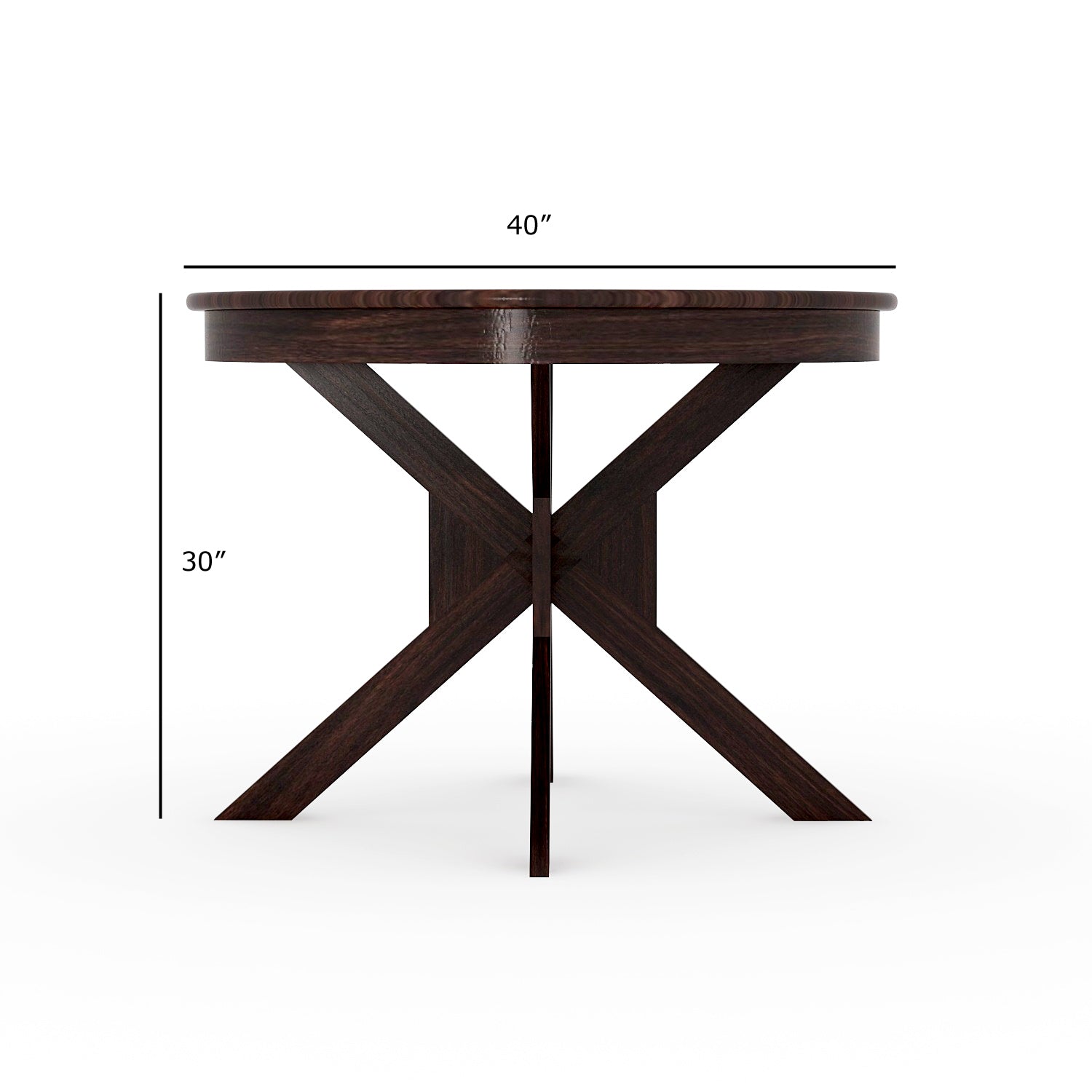 Taskia 4 Seater Dining Table Set | Walnut Finish