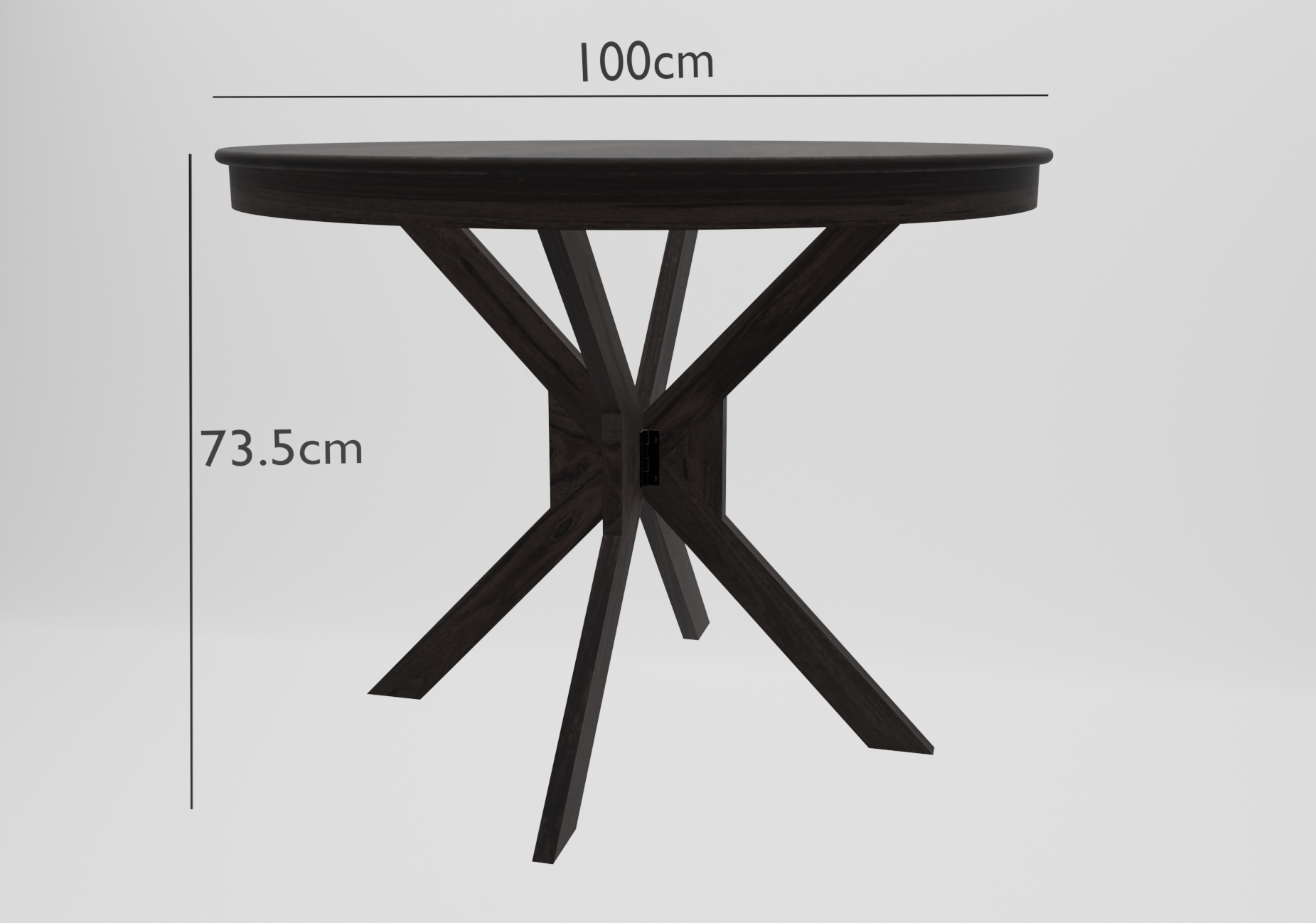 Deskix 4 Seater  Dining Table Set | Walnut Finish