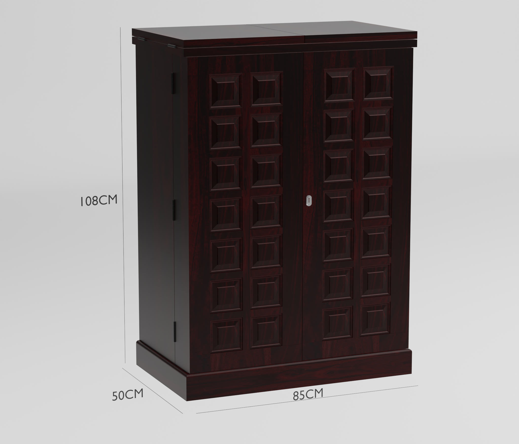 Ergux Bar cabinet | Mahogany Finish