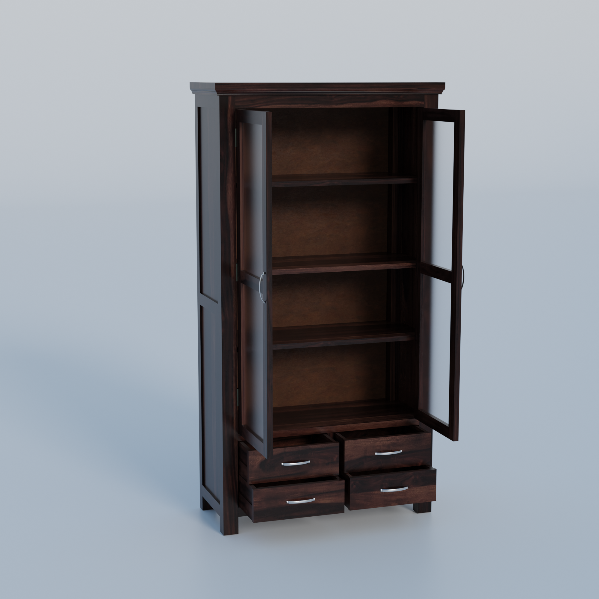 Flexyra Wooden Almirah Cabinet