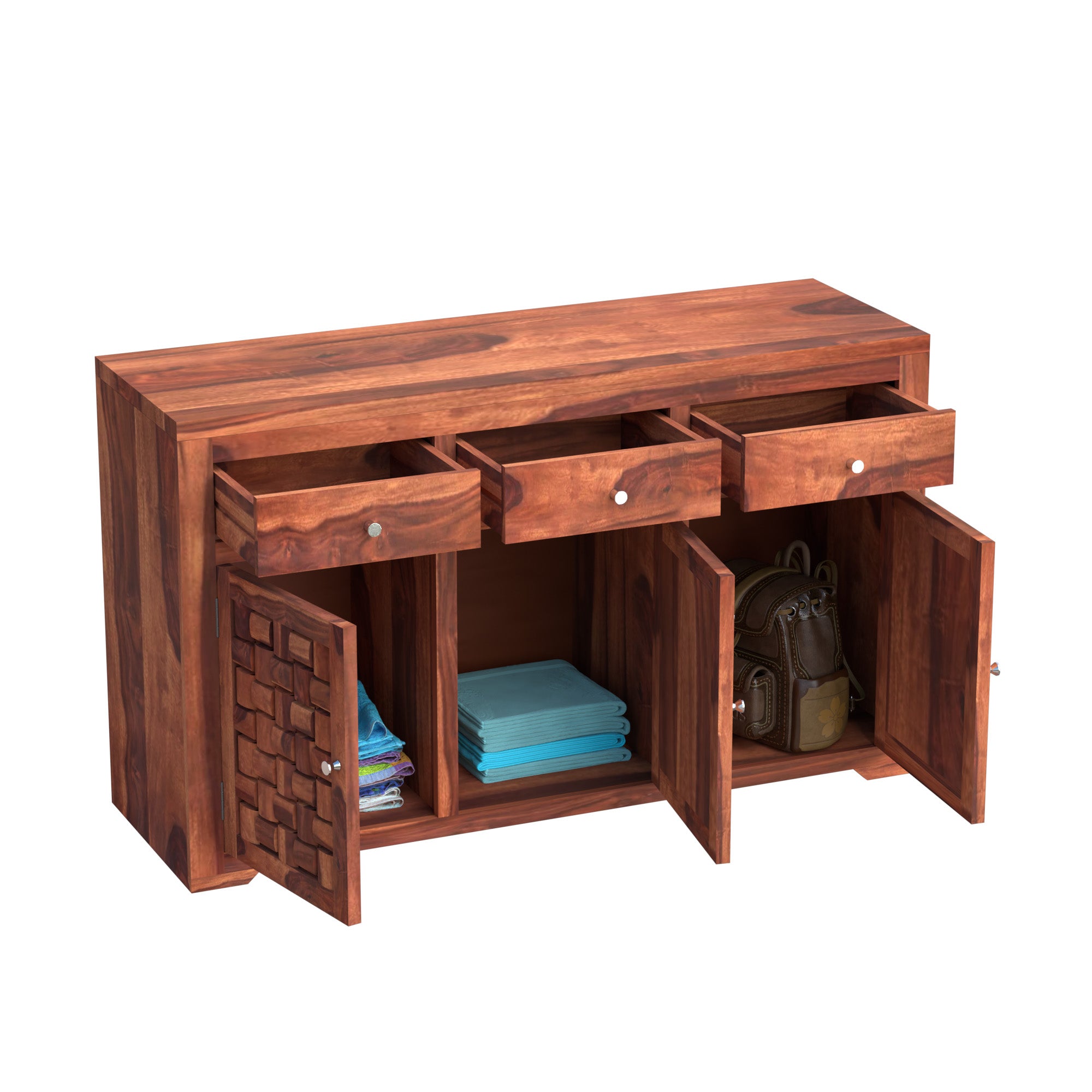 Deskura Niwar cabinet - Natural Finish