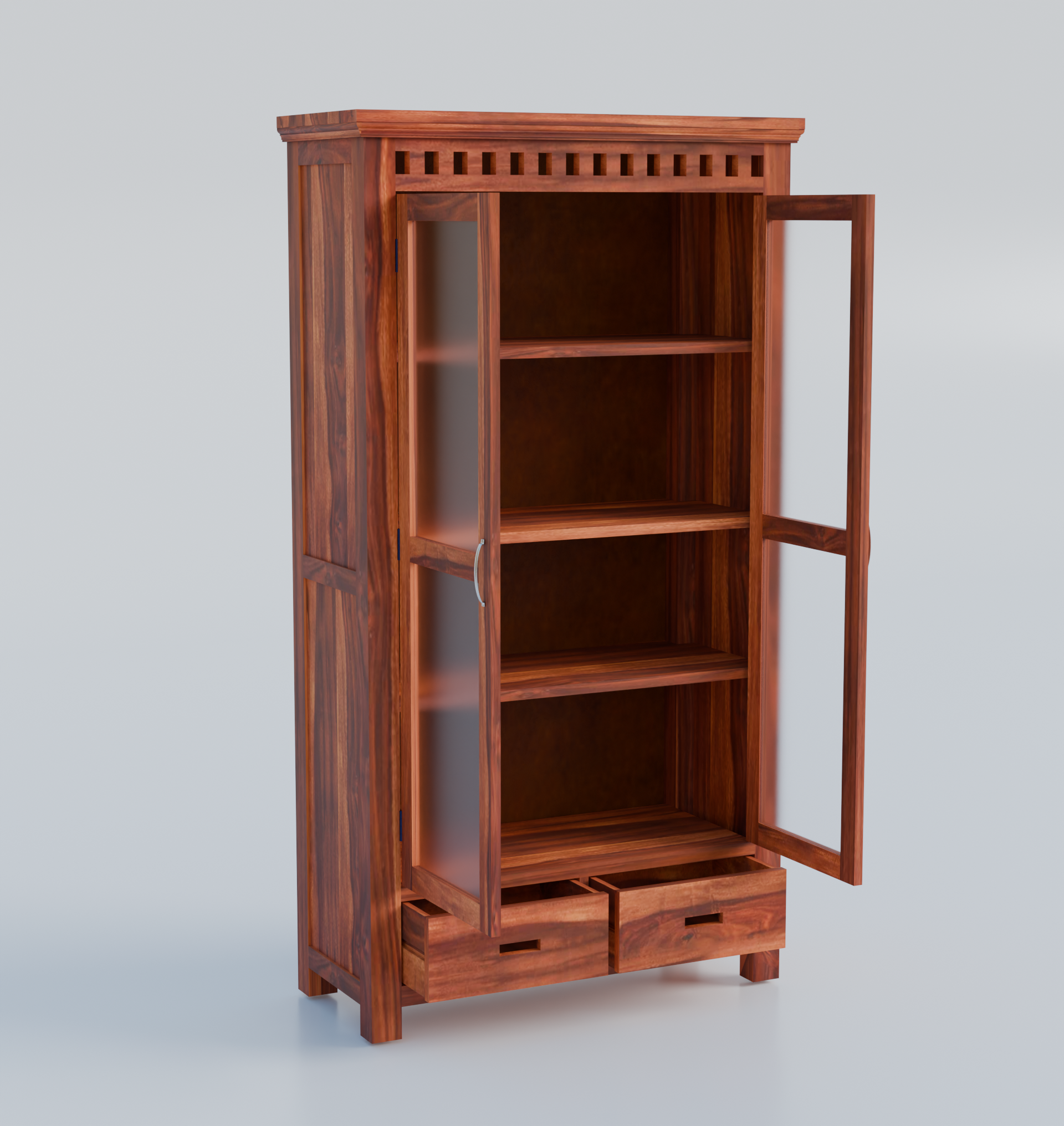 Furnira Wooden Almirah Cabinet