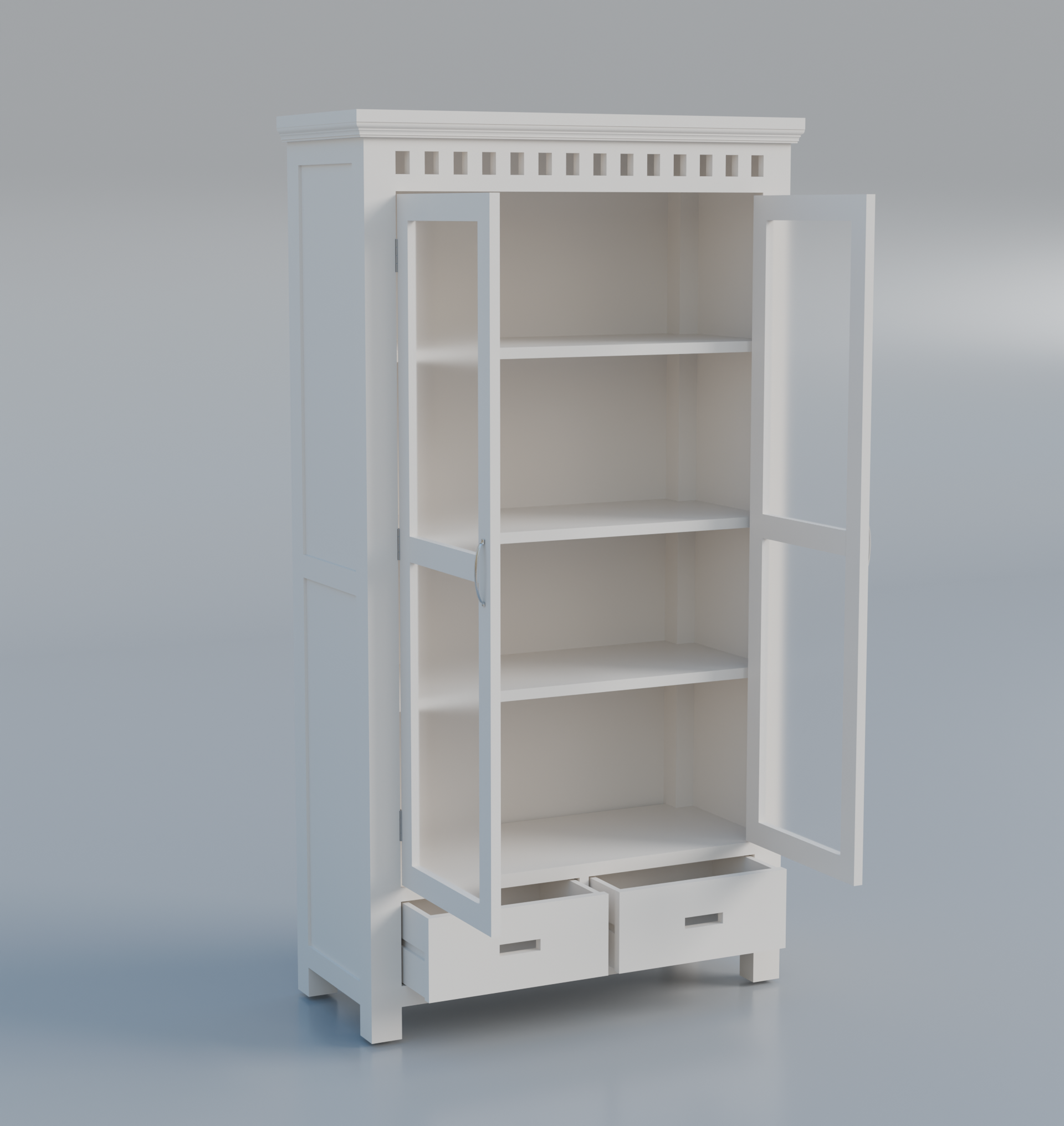 Furnira Wooden Almirah Cabinet