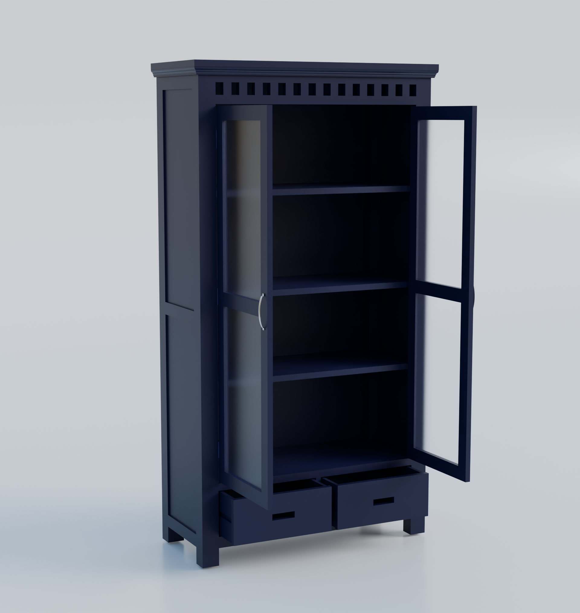 Furnira Wooden Almirah Cabinet