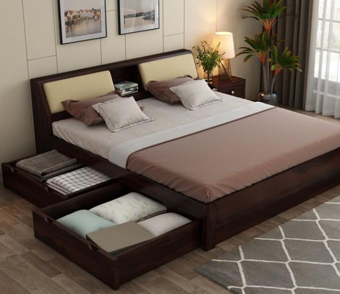 Workino King Size Bed with Storage