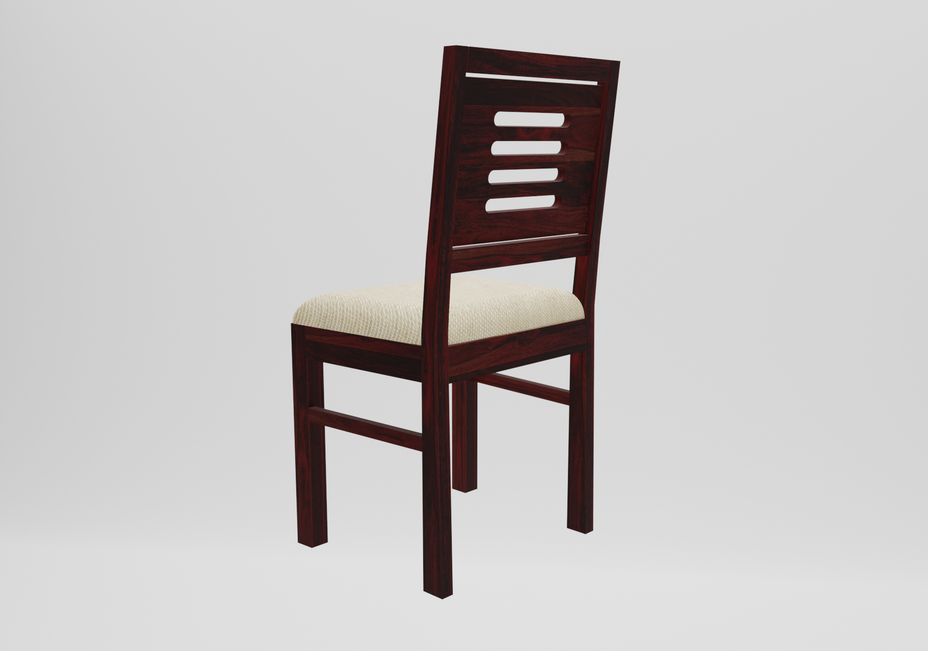 Workax 4 Seater Dining Table Set | Mahogany Finish