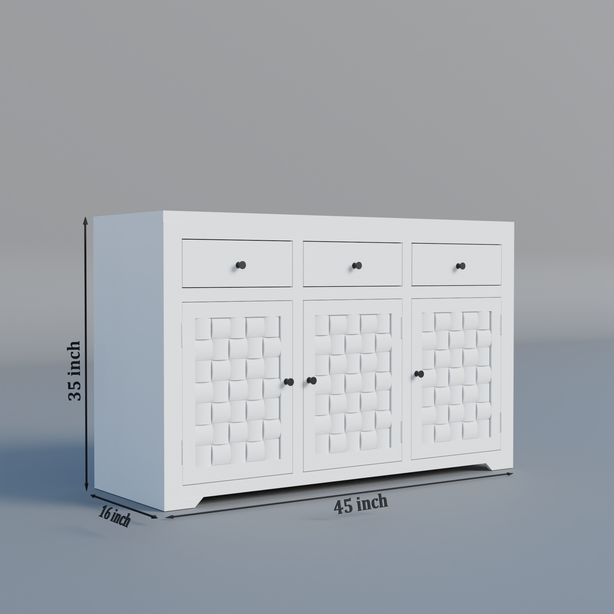 Zenify Niwar Cabinet - White