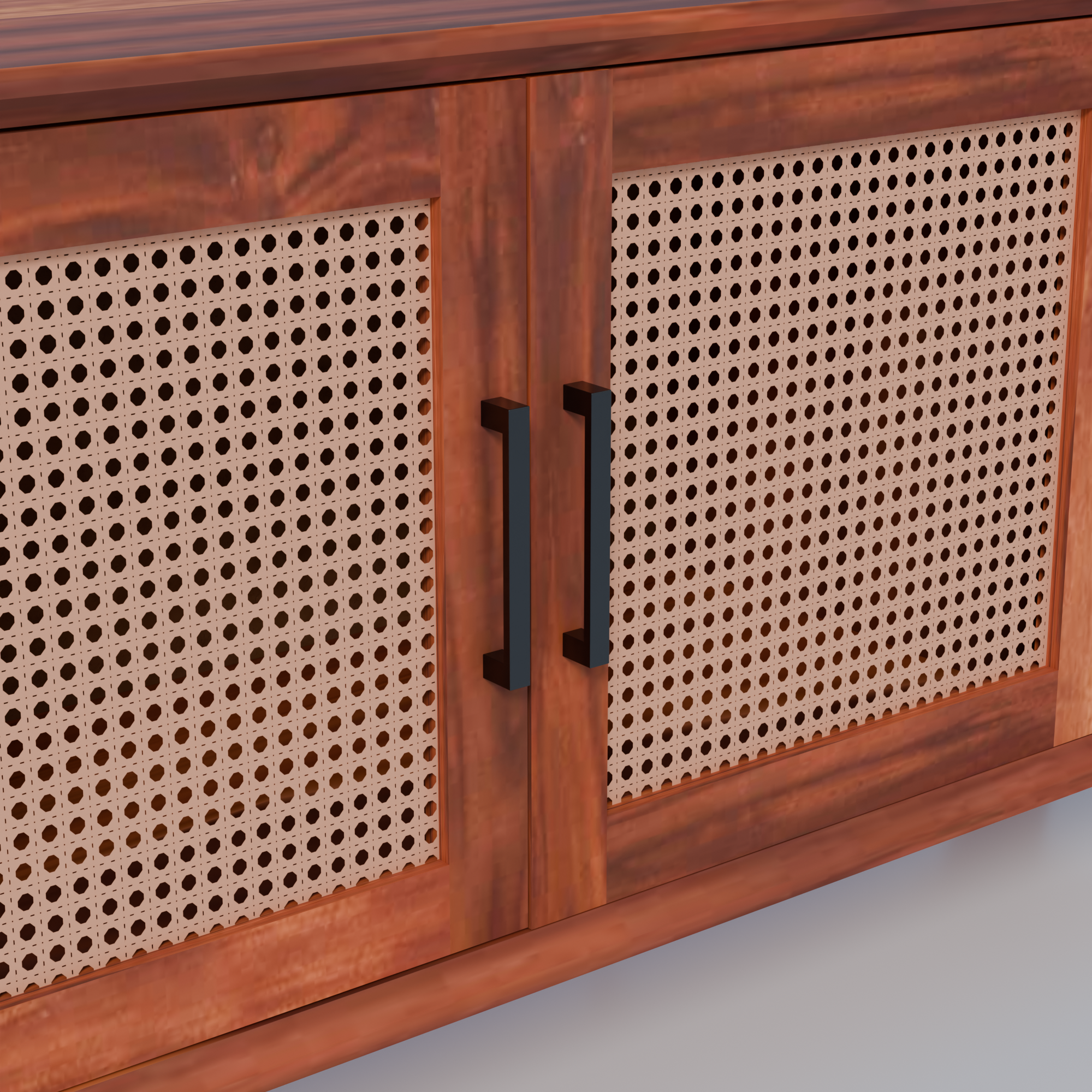 Mid-Century Modern Wooden TV Cabinet For Living room -3 Years Warranty