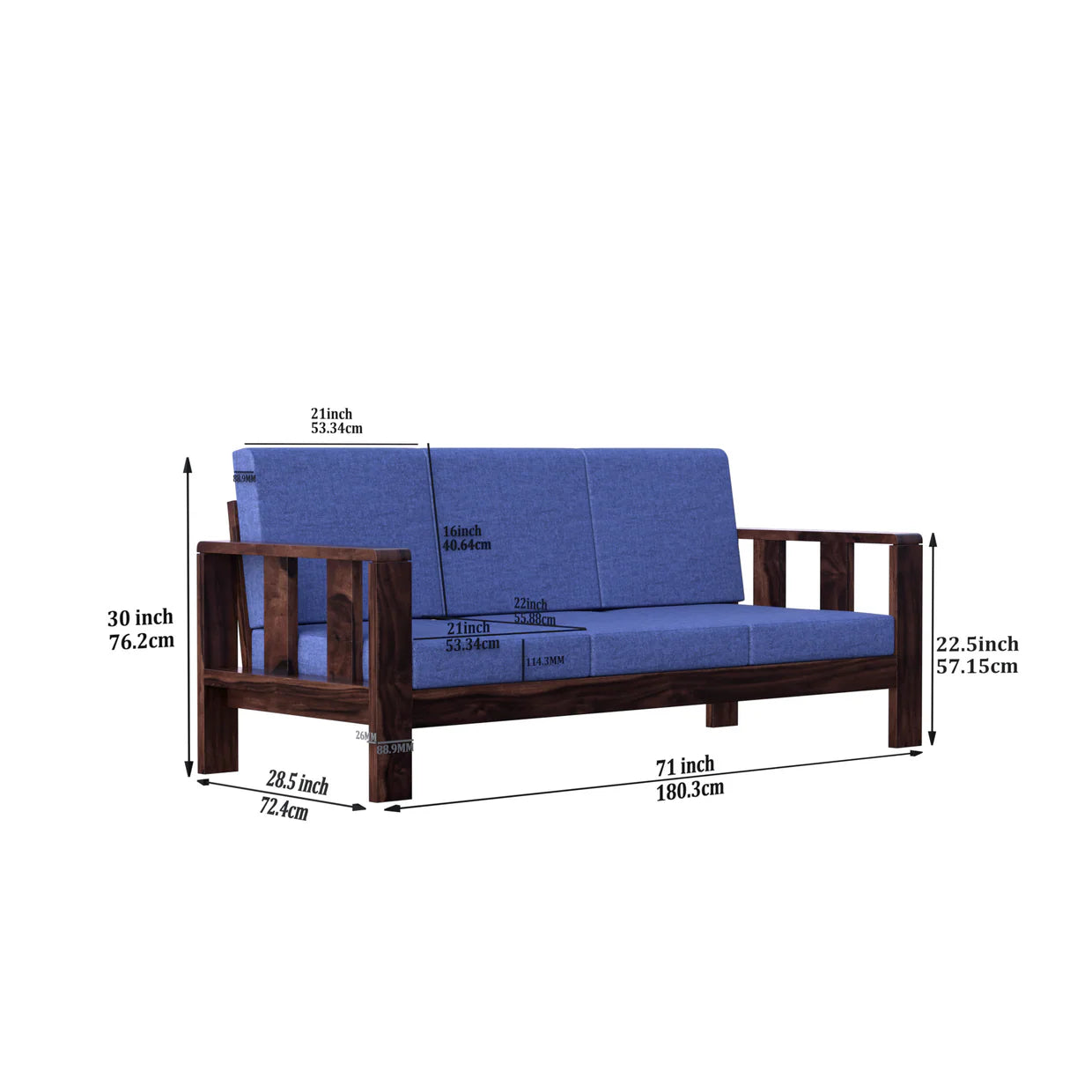 Deskix 3 seater sofa